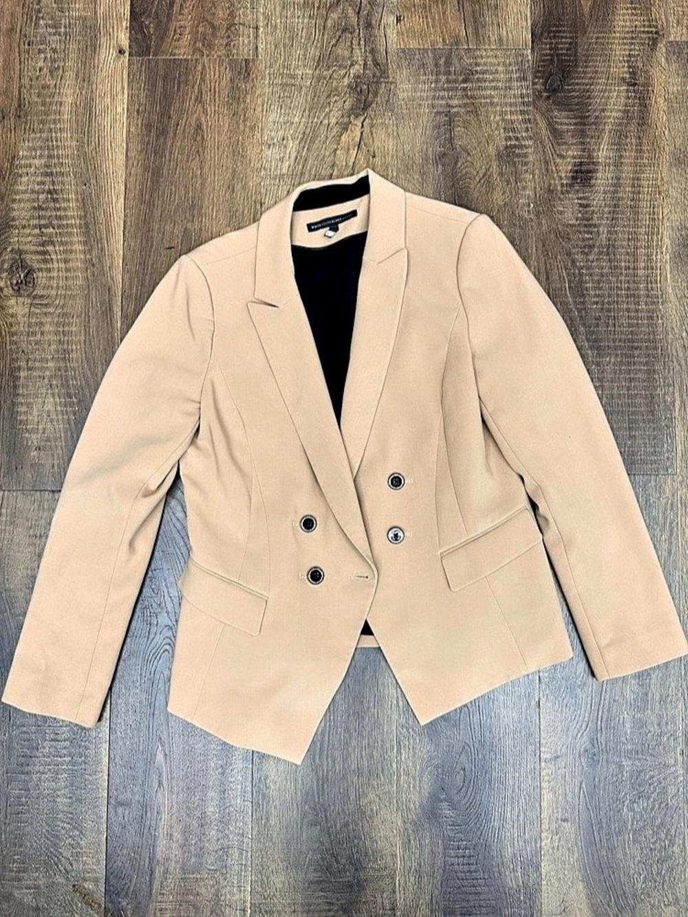 White House Black Market Blazer in Beige & Black Size 12